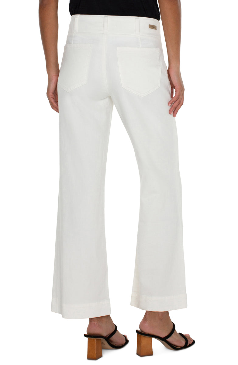 Hannah Flare With Utility Details - Soft White