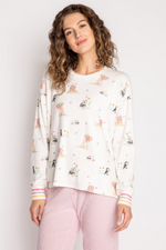 Garden Party Long Sleeve Top - Ivory