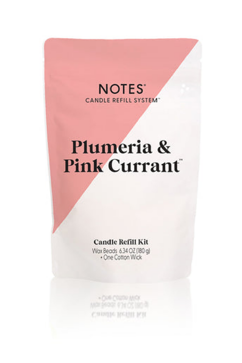 Notes Candle Refill - Plumeria & Pink Currant