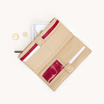 110 North Wallet - Limestone/Silver