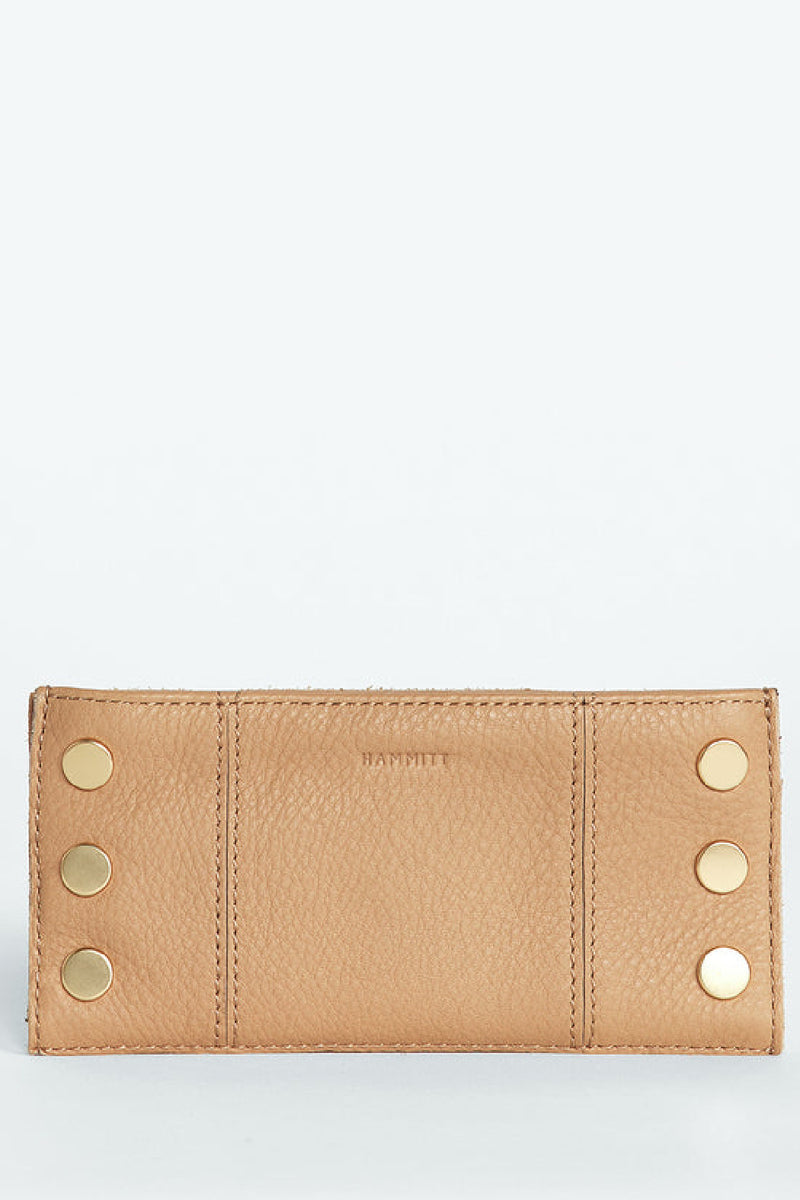 110 North Wallet -Toast Tan/Brushed Gold