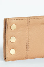 110 North Wallet -Toast Tan/Brushed Gold