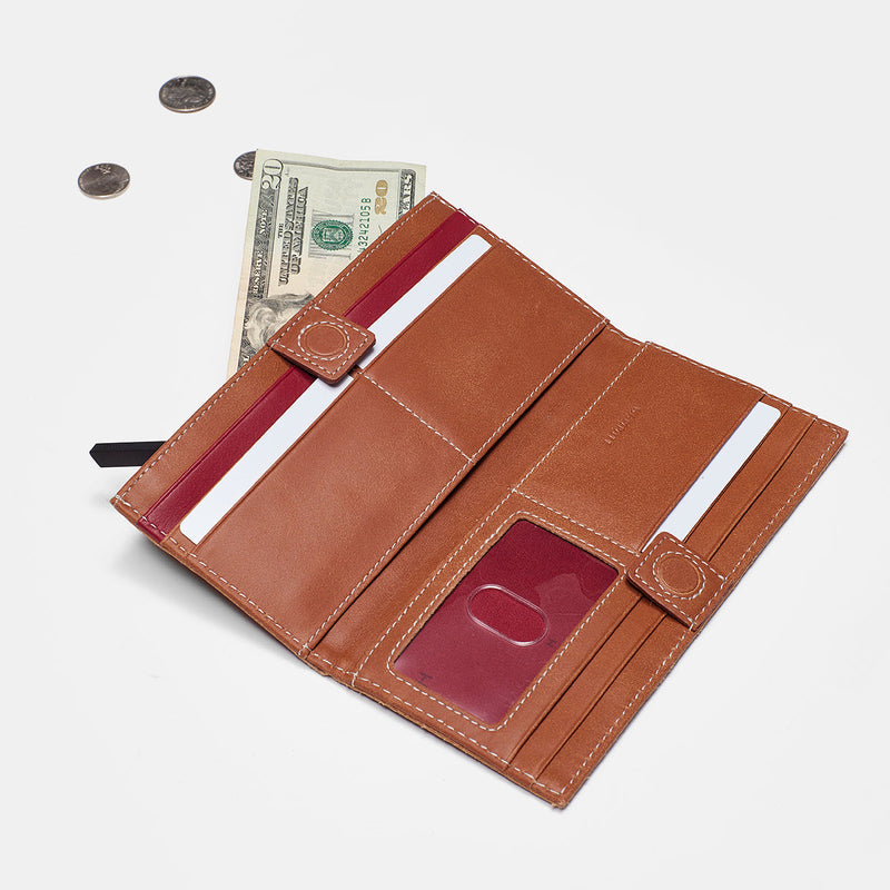 110 North Wallet - Saddle Brown