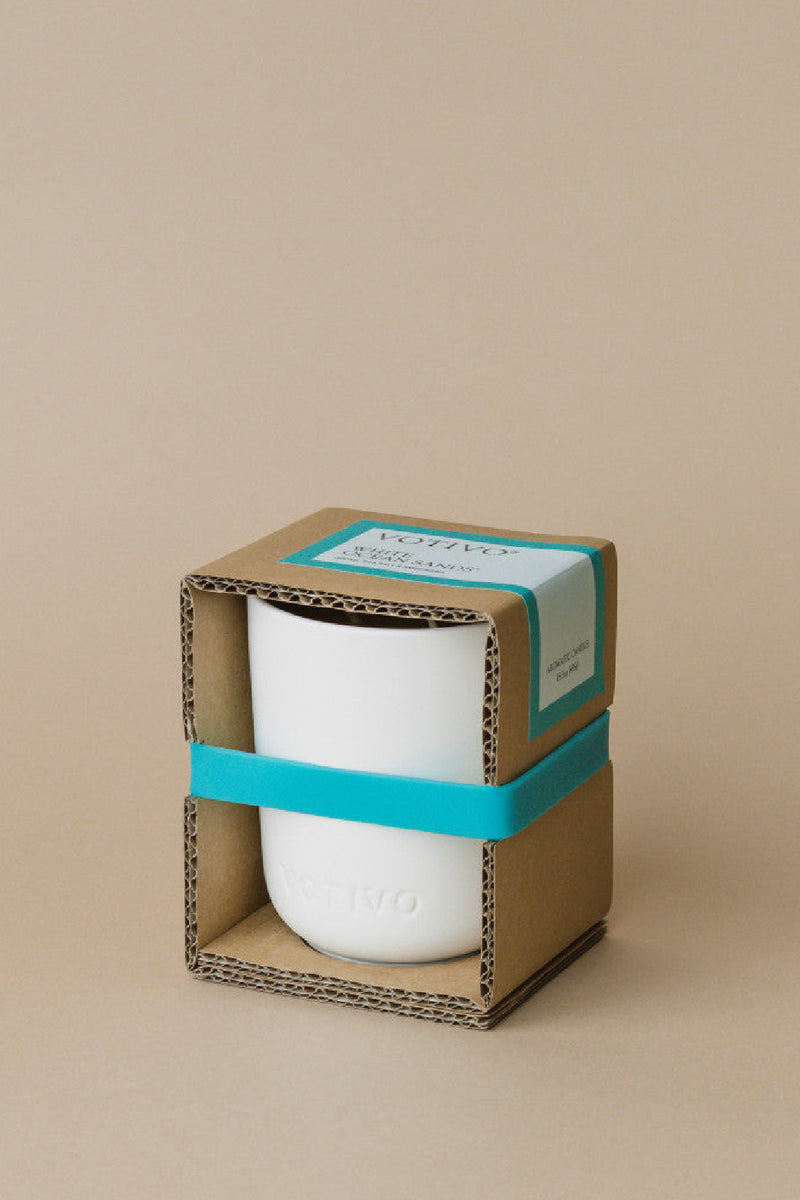Votivo Aromatic 2 Wick Candle - White Ocean Sands