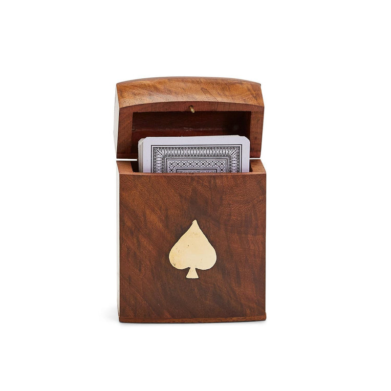 Wood Crafted Playing Card Box