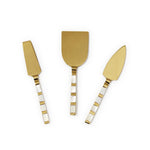 Set of 3 Mother of Pearl Cheese Knives