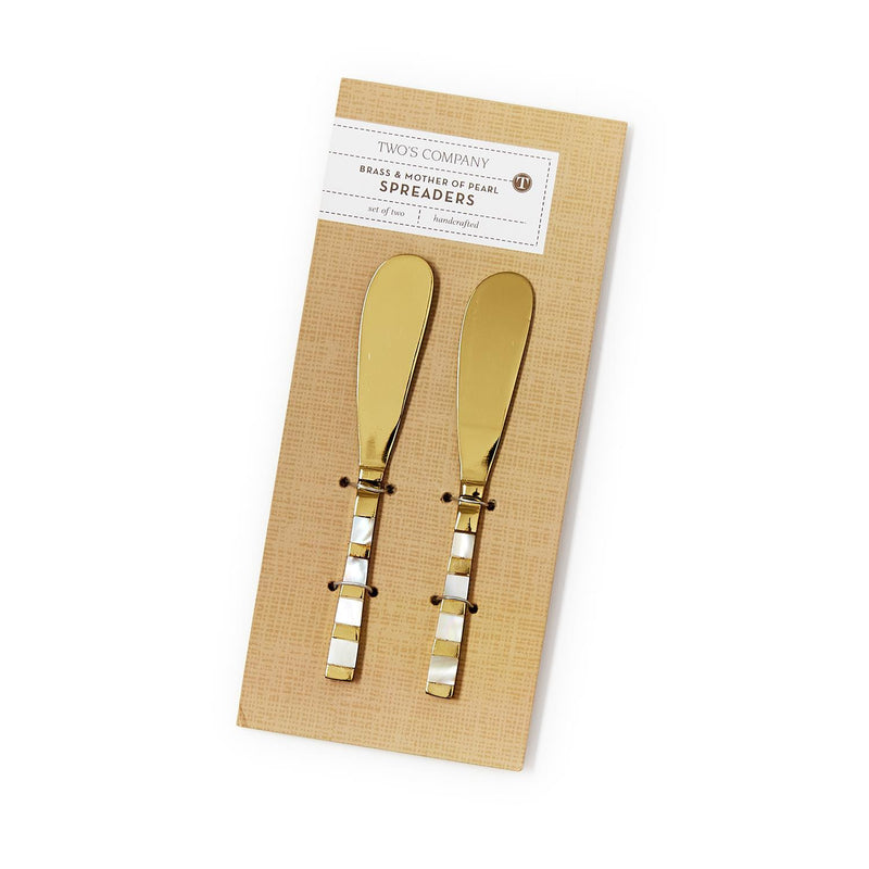 Set of 2 Mother of Pearl Spreaders