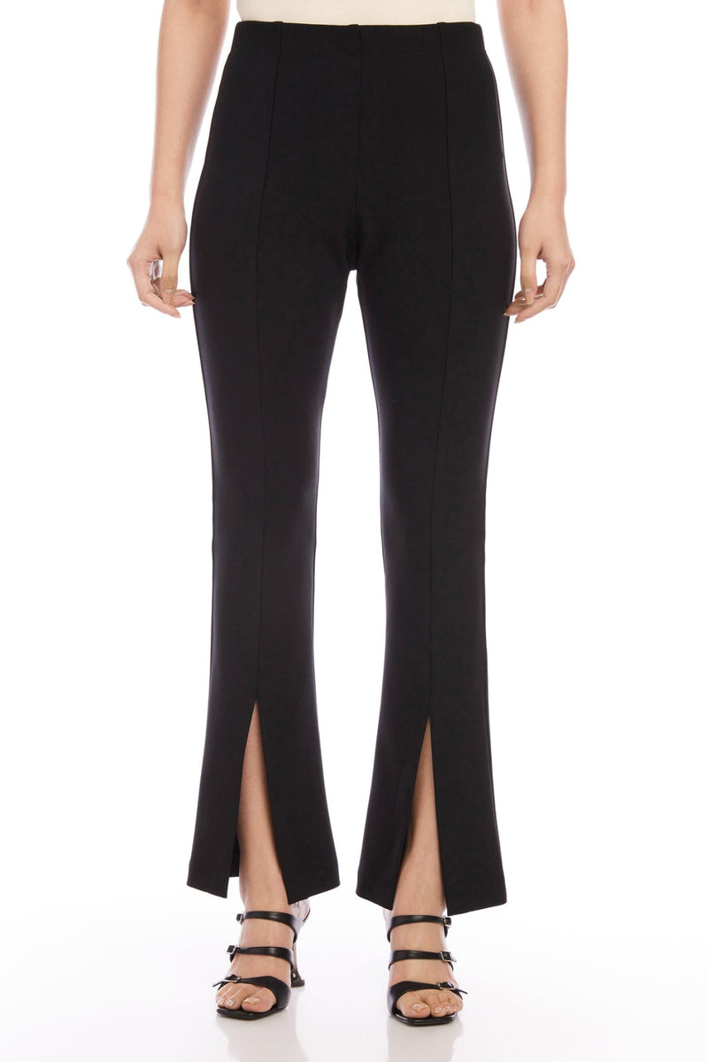 Harlow Split Front Pant - Black