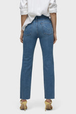 Remi High Rise Straight Ankle Jean - Bravery