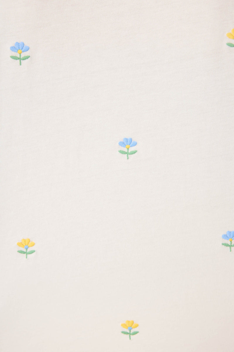 Dainty Daisy Embroidered Tee