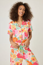 Whimsy Floral Cropped PJ Set