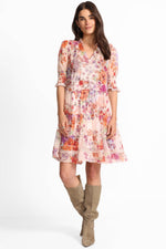 Abbey Tiered Mini Dress - Vines