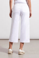 Audrey Button Fly Wide Leg - White