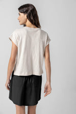 Loose Knit Slub Boxy Crew - Canvas