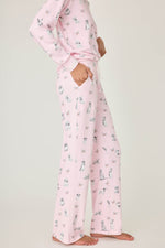 Butterfly Grove Open Leg Pant - Pink Tint