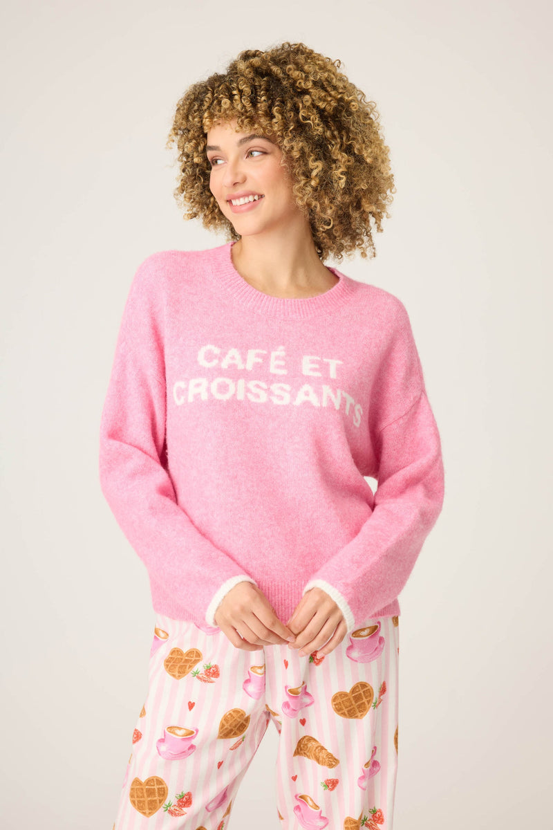 Intarsia Sweater - Café Et Croissants