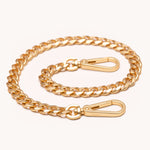 Metal Chain Shoulder Strap - Brushed Gold
