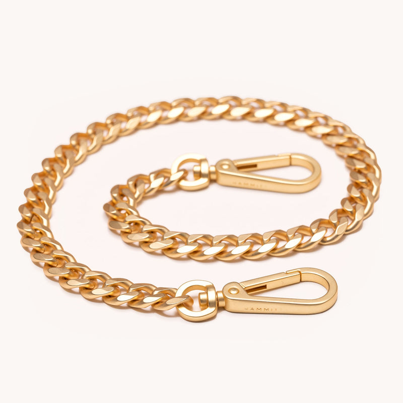 Metal Chain Shoulder Strap - Brushed Gold