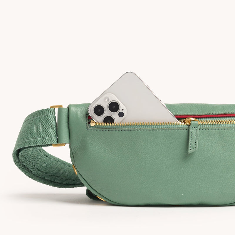 Charles Crossbody Medium - Artichoke/Brushed Gold