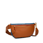 Charles Large Crossbody - Mosaic Denim/Brushed Gold