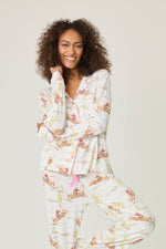 Playful Print Cowboy Long Sleeve - Natural