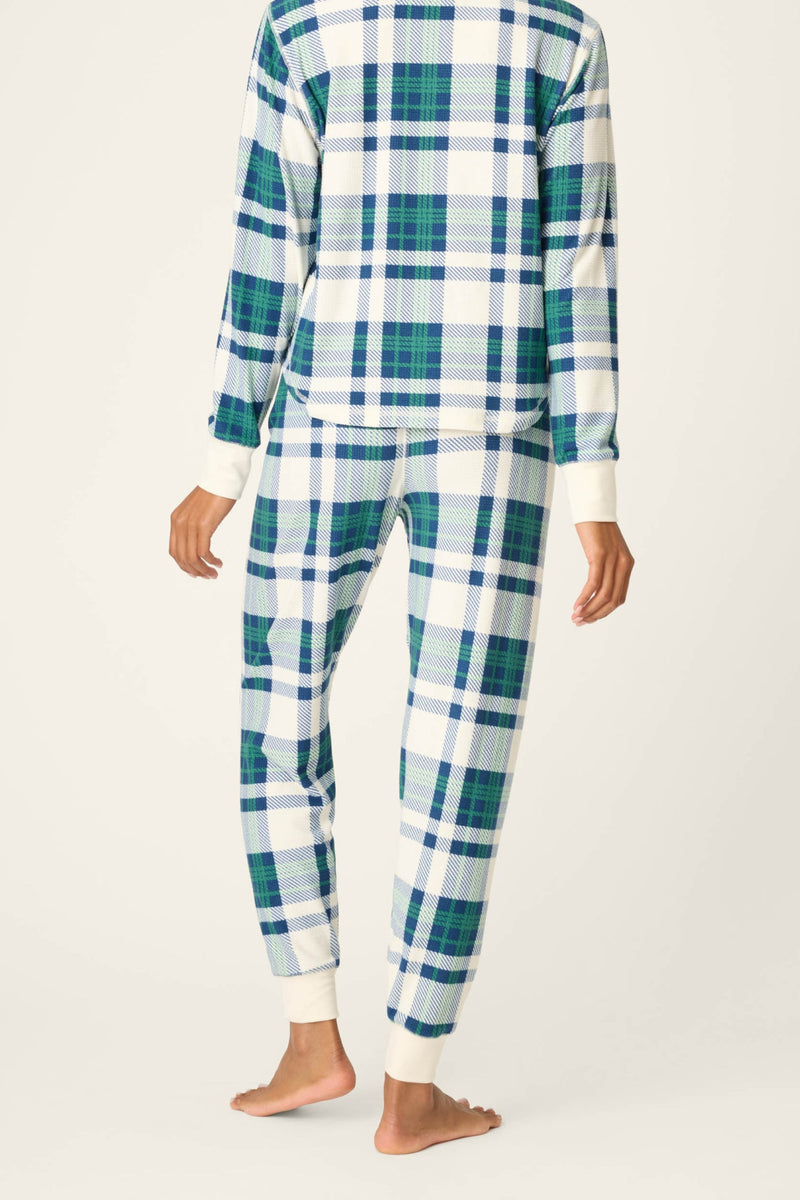 Cozy Life Jammie Pant - Natural Plaid