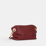 Daniel Small Crossbody - Pomodoro Red/Brushed Gold Hammered