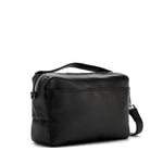 Evan Crossbody Medium -Black Weave Silver