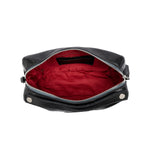 Evan Crossbody Medium -Black Weave Silver