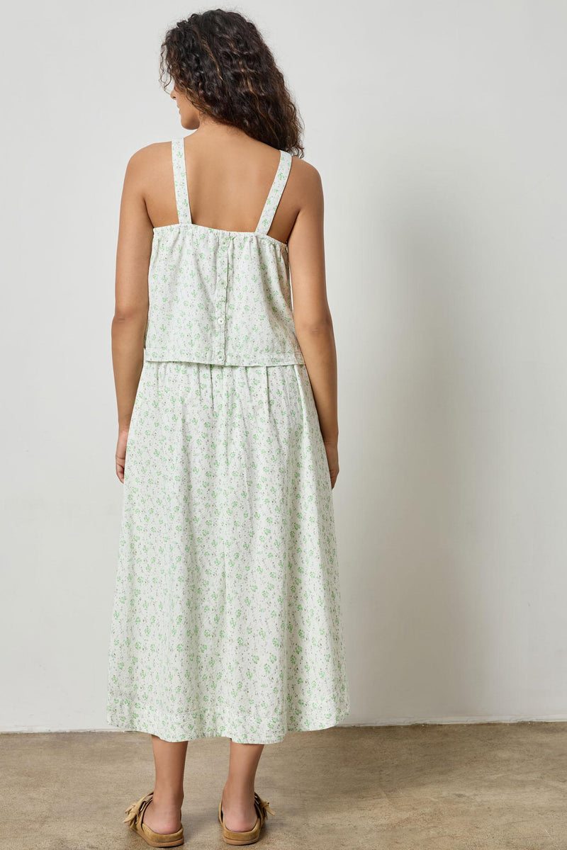 Micro Dobby Faux Wrap Skirt - Julep