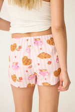 Flannel Shorts - Brunch Club Waffle