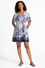 Flutter Sleeve Tiered Dress - Azurra