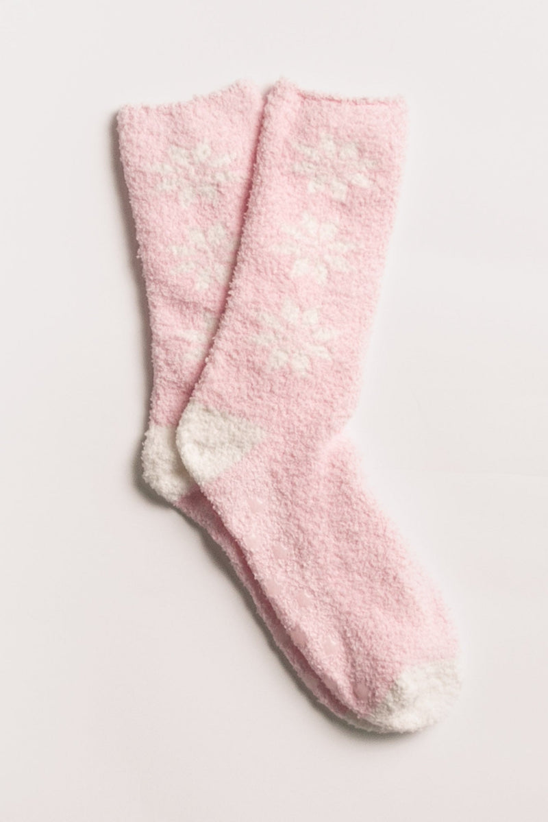 Fun Socks Snowflake - Pink