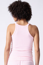 Happy Day Stripe Cami - Pink Cloud
