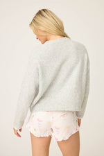 Pretty Punch Happy Hour Sweater - Heather Grey