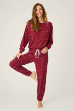 Hold Your Horses Fleece Top - Port
