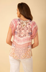 On The Horizon Short Sleeve Top - Ivory