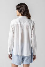 Cotton Voile Button Down-White