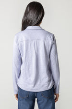 Long Sleeve Button Down - Glacier