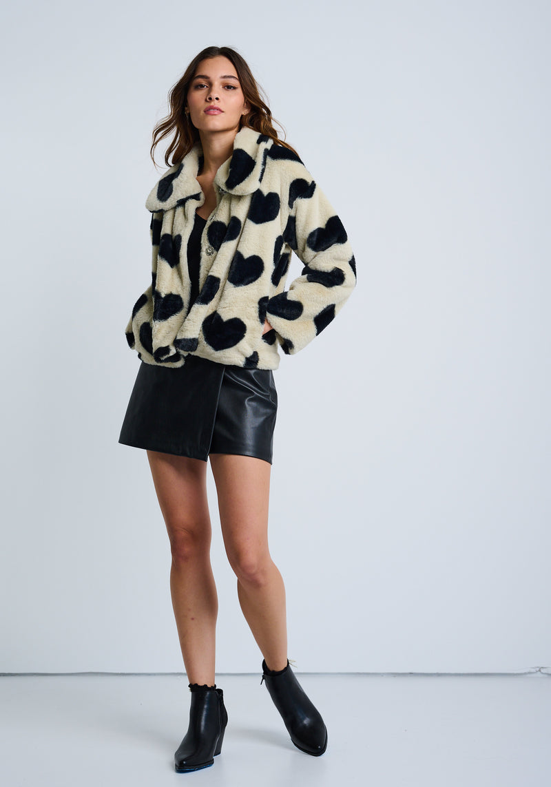 Love Shag Jacket - Cream/Black