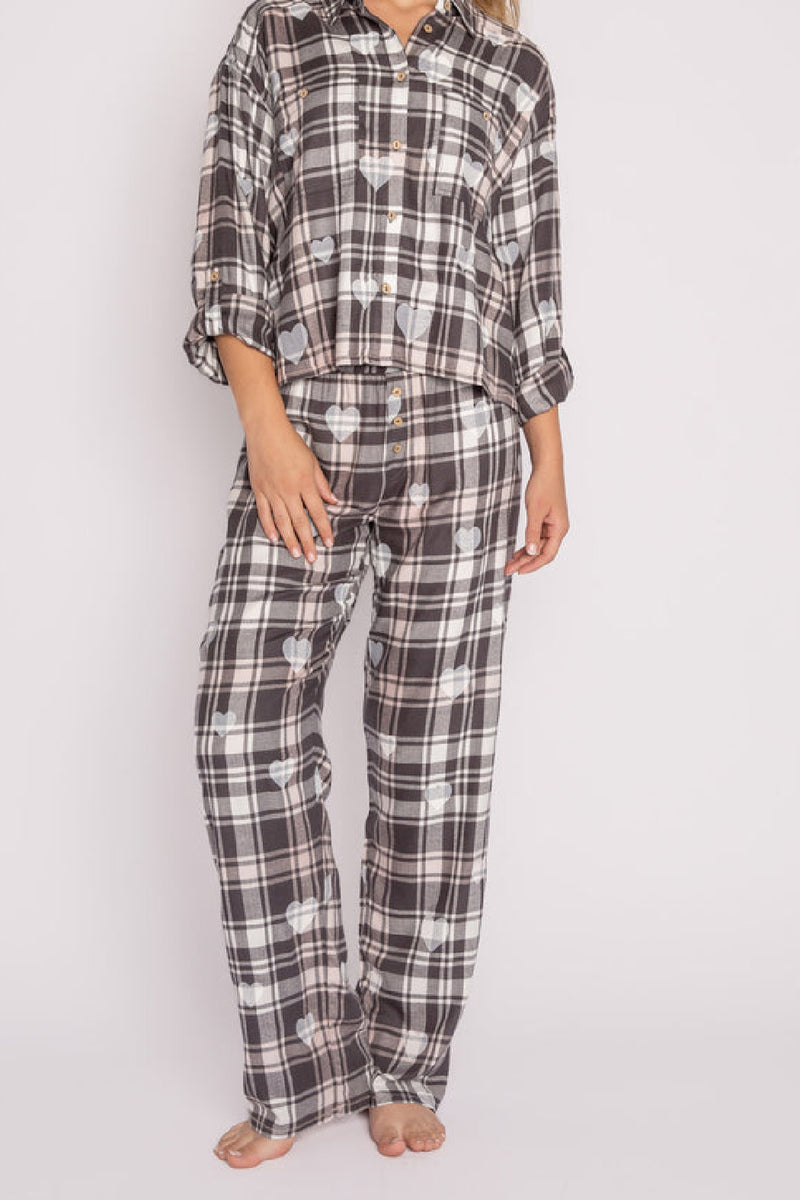 Mad For Plaid Pant - Charcoal