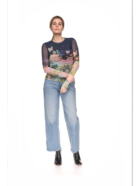 Natalie Mesh Top - Aurelius