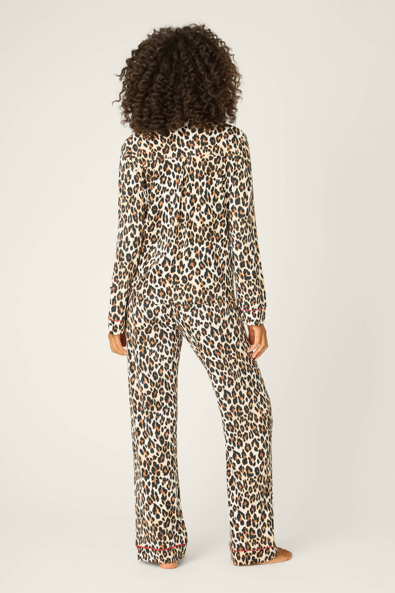Holiday Dreams PJ Set - Leopard Print