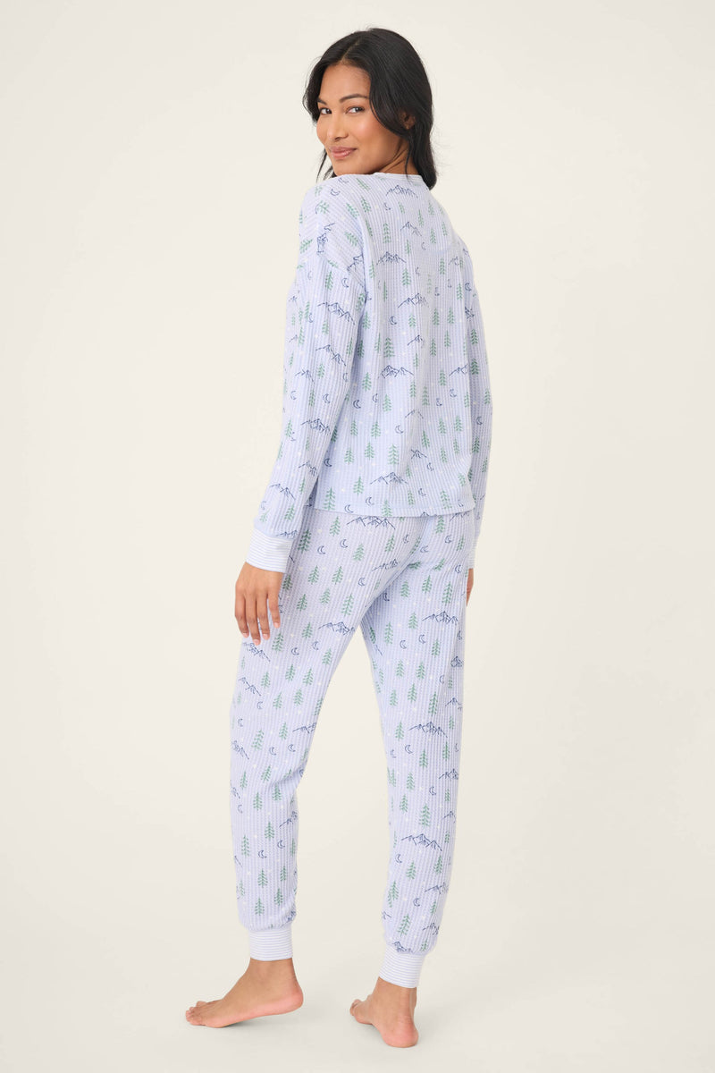 Ski Jammie Classics Set - Periwinkle Mountain Dreams