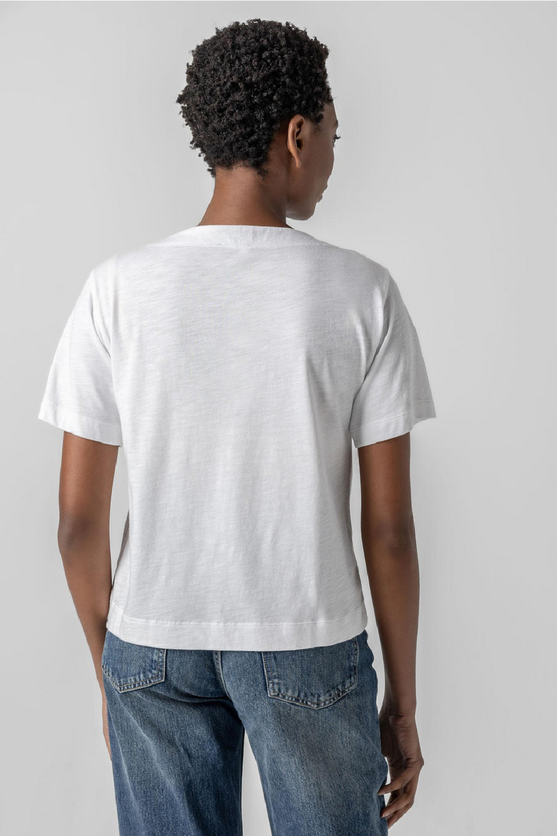 Easy Short Sleeve Pocket Tee - White