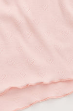 Pointelle Hearts Shorts - Pink Dream