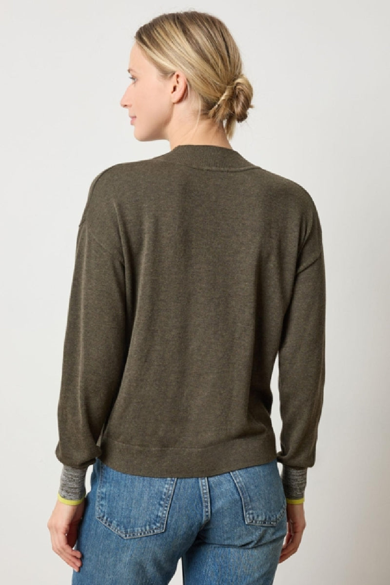 V-Neck Pullover Sweater - Fir