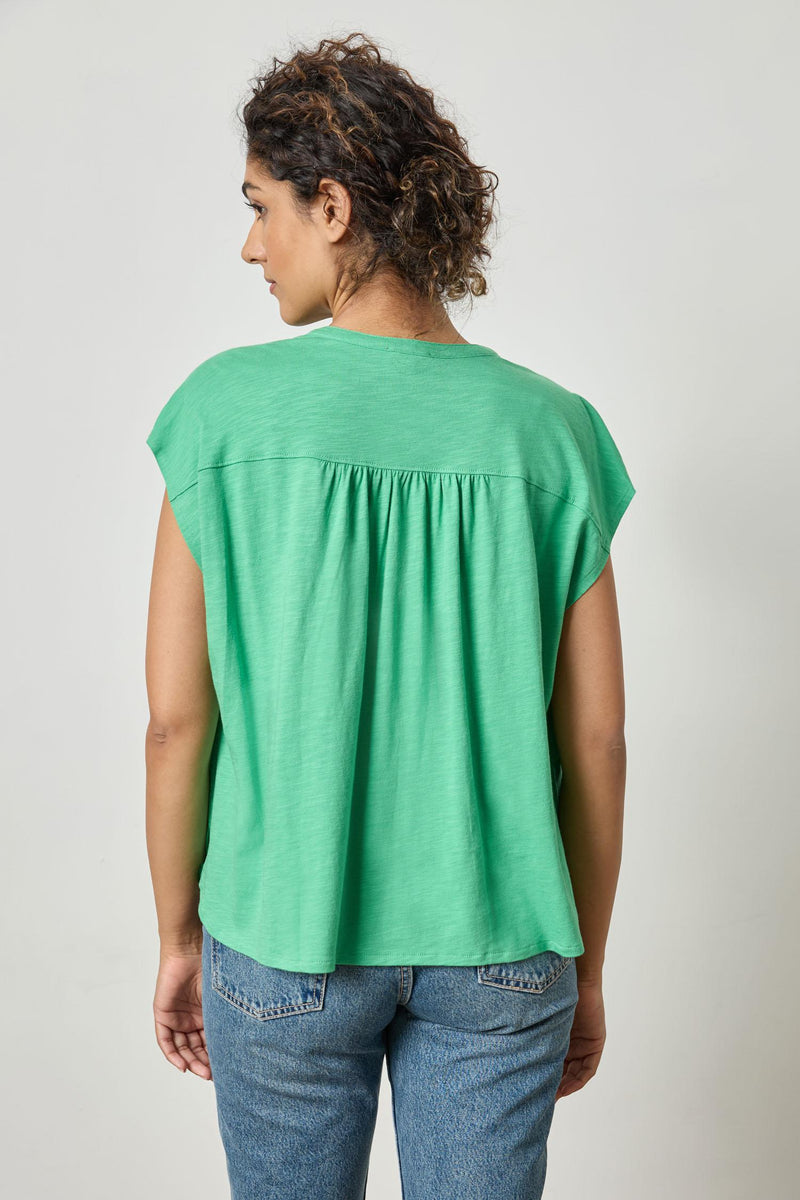 Short Sleeve Relaxed Button Down Shirt - Julep