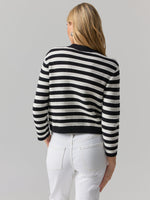 Stripe Knitted Jacket - Black/White