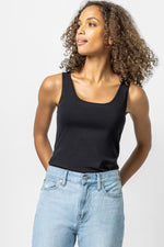 Layering Scoop Tank - Black